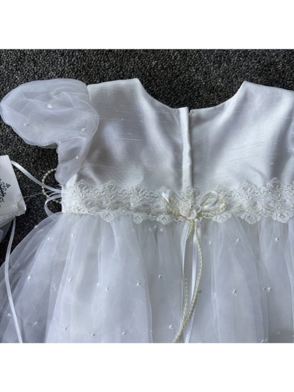 NWT ELENA DO VALE Couture Baby Girl 3-6M Emily White Christening Gown Vintage - Picture 7 of 11